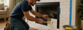 Repairing Cracked Fireplace Tiles Georgina